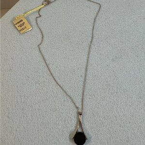 Winward Gold 16” Necklace with Black Onyx Pendant